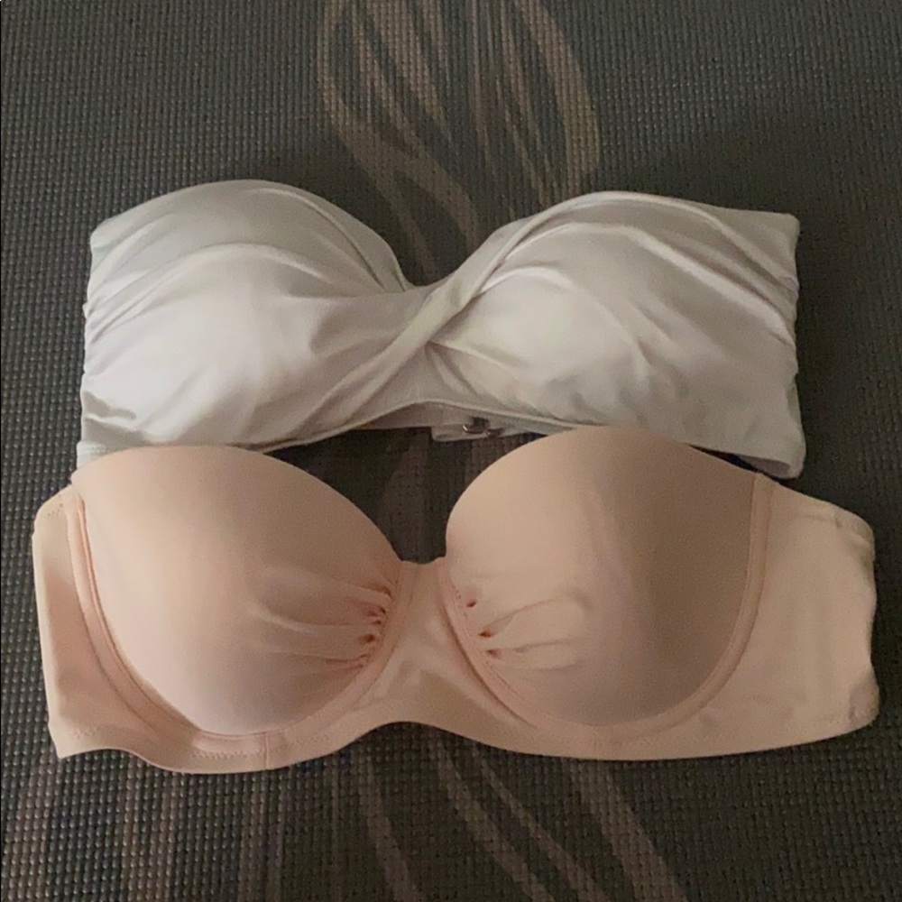 Strapless bikini tops